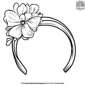 Adorable Hairband Coloring Pages