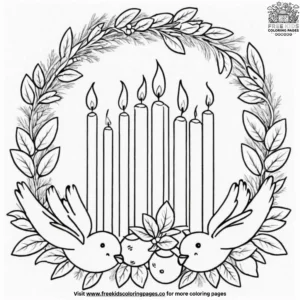 Advent peace coloring pages