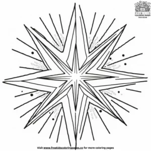 Advent Star Coloring Pages