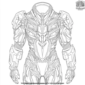 Alien Armor Plate Coloring Pages