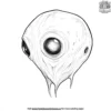 Alien Blob Coloring Pages