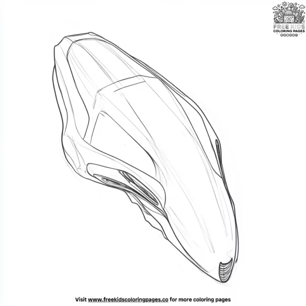 Alien body pod coloring pages