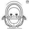 Alien Capsule Coloring Pages