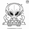 Alien Communication Device Coloring Pages