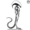 Alien Creature Tail Coloring Pages