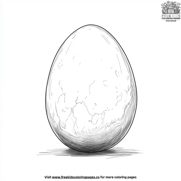 Alien egg coloring pages