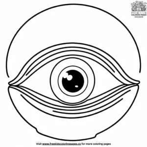 Alien Eye Coloring Pages