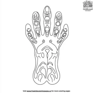 Alien Footprint Coloring Pages