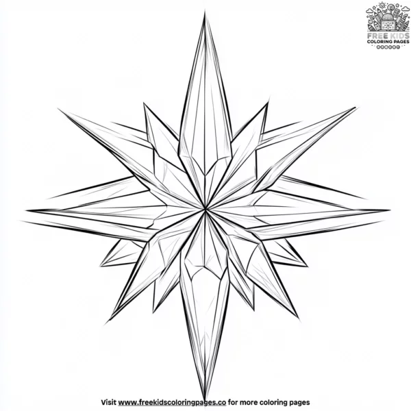 Alien ice crystal coloring pages