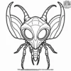 Alien Insectoid Mandibles Coloring Pages