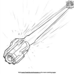 Alien Laser Beam Coloring Pages