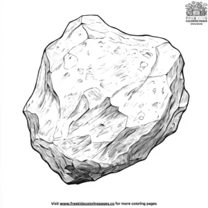 Alien Meteorite Coloring Pages