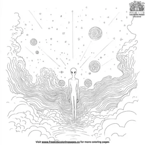 Alien Nebula Coloring Pages