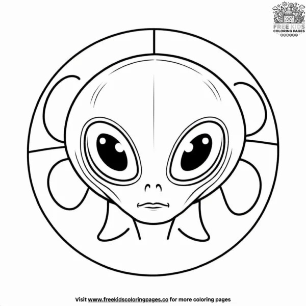 Alien orb coloring pages