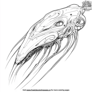 Alien Organic Ship Coloring Pages