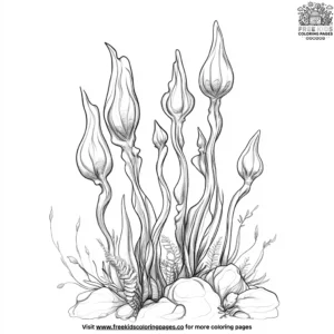 Alien Plant Life Coloring Pages