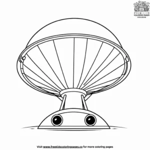 Alien Satellite Dish Coloring Pages