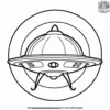 Alien Spaceship Coloring Pages