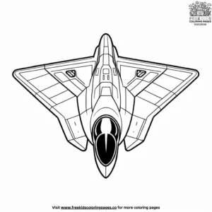 Alien Stealth Bomber Coloring Pages