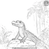 Alligator In A Rainforest Coloring Pages