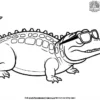 Alligator With Sunglasses Coloring Pages