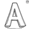 Alphabet A Coloring Pages