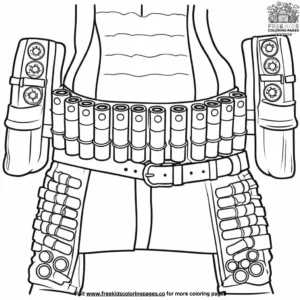 Ammo Belt Coloring Pages