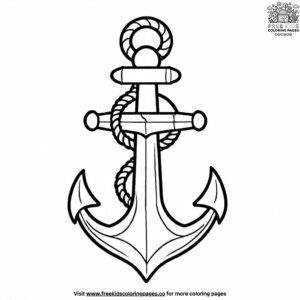 Anchor design coloring pages