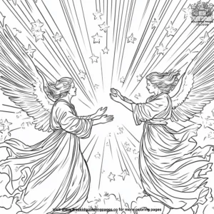 Angel Dance Coloring Pages