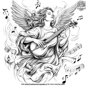 Angel song coloring pages