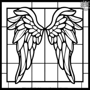 Angel Wings Stained Glass Pages