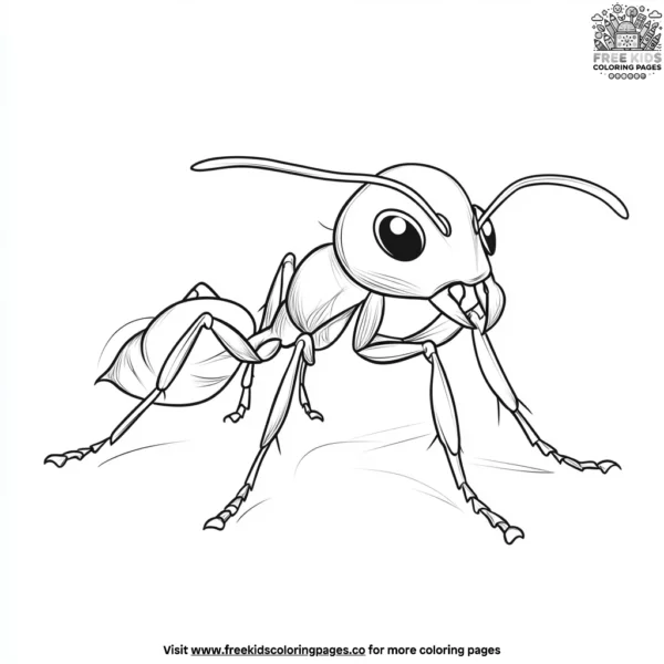 Ant coloring pages