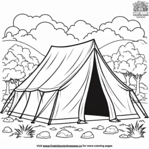 Army Tent Coloring Pages