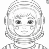 Astronaut Helmet Coloring Pages