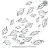 Autumn Leaves in the Wind Coloring Pages