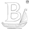 B for Boat Coloring Pages