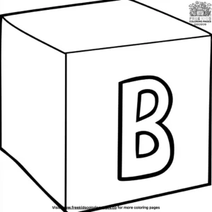 B for Box Coloring Pages