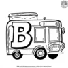 B for Bus Coloring Pages