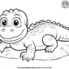 Baby Alligator Coloring Pages