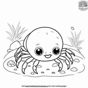 Baby Crab Coloring Pages