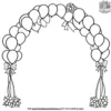 Balloon Arch Celebration Coloring Pages