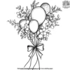 Balloon Bouquet Coloring Pages