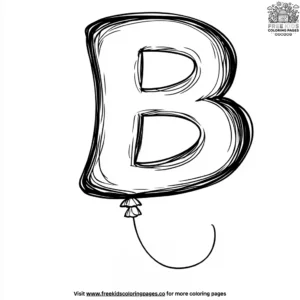 Balloon Letters Coloring Pages