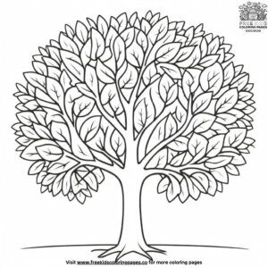 Basic Tree Drawing Coloring Pages