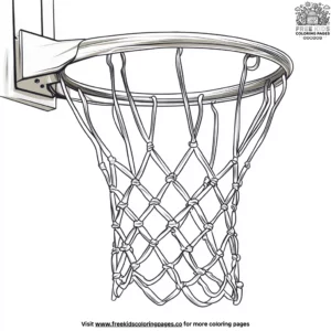 Basketball hoop coloring pages