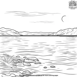 Bay View Sunset Coloring Pages