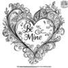 Be Mine Heart Coloring Pages