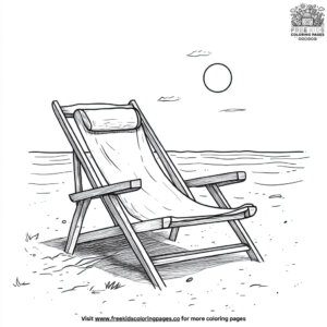 Beach Chair under the Sun Coloring Pages