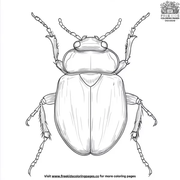 Beetle coloring pages