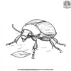 Beetle on the Ground Coloring Pages